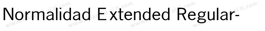 Normalidad Extended Regular字体转换
